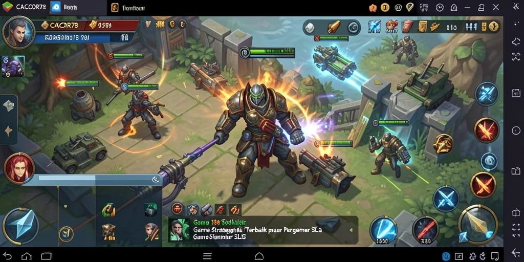 Tampilan screenshot utama CACOR78 menampilkan aksi gameplay SLG yang mendebarkan.