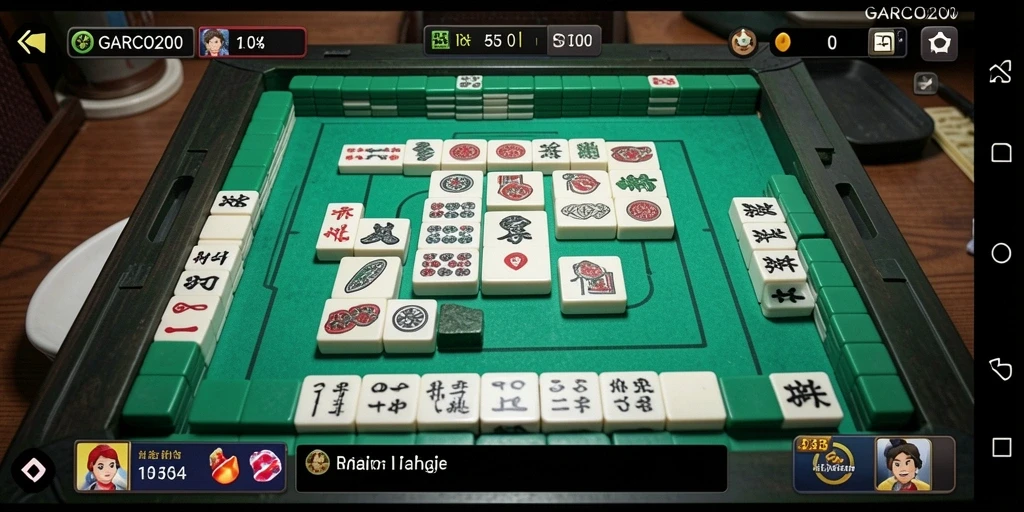 Tampilan gameplay seru dalam GARCO200 dengan Mahjong.