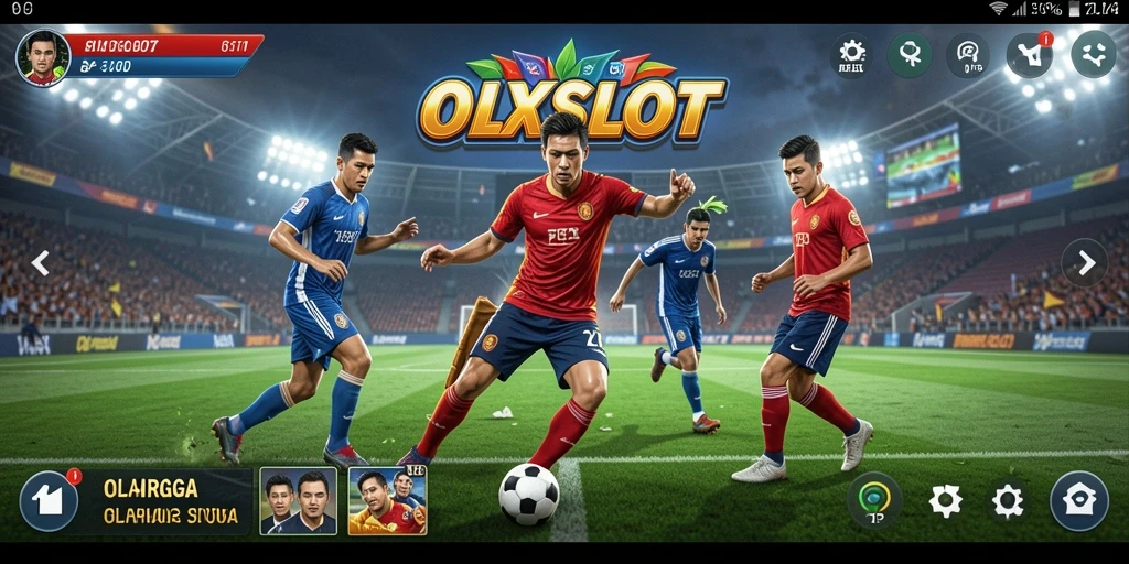 Tampilan gameplay menarik dari OLXSLOT saat pertandingan olahraga.